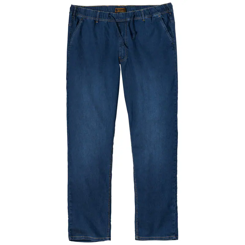 Adamo Schlupf-Stretchjeans Übergröße dunkelblau Texas