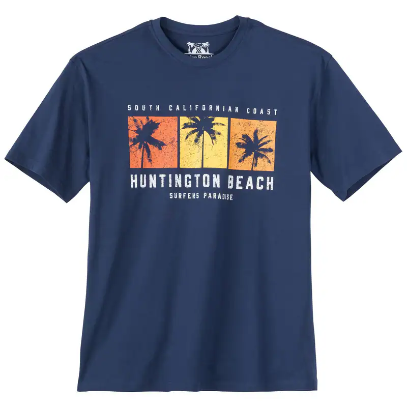 Calm Beach Übergrößen T-Shirt denimblau Huntington 3XL 4XL 5XL 6XL 7XL 8XL 10XL