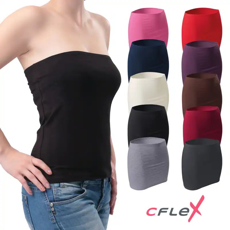 CFLEX Damen Variotube-Nierenwärmer Tube-Oberteil, Minirock