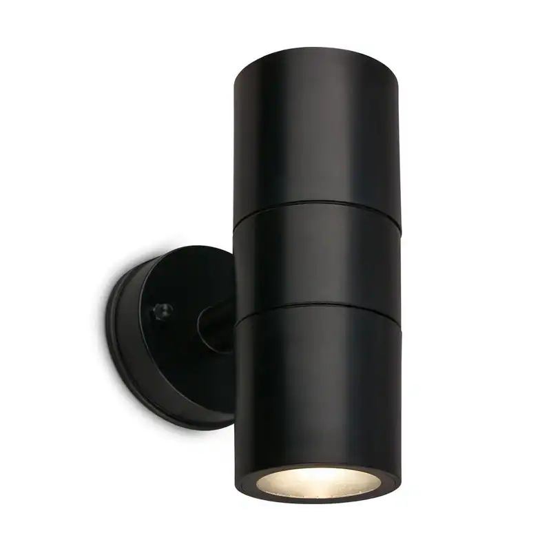 Briloner LED Wandlampe, Spritzwasser- und Staubschutz, Up-& Downlight, Schwarz,