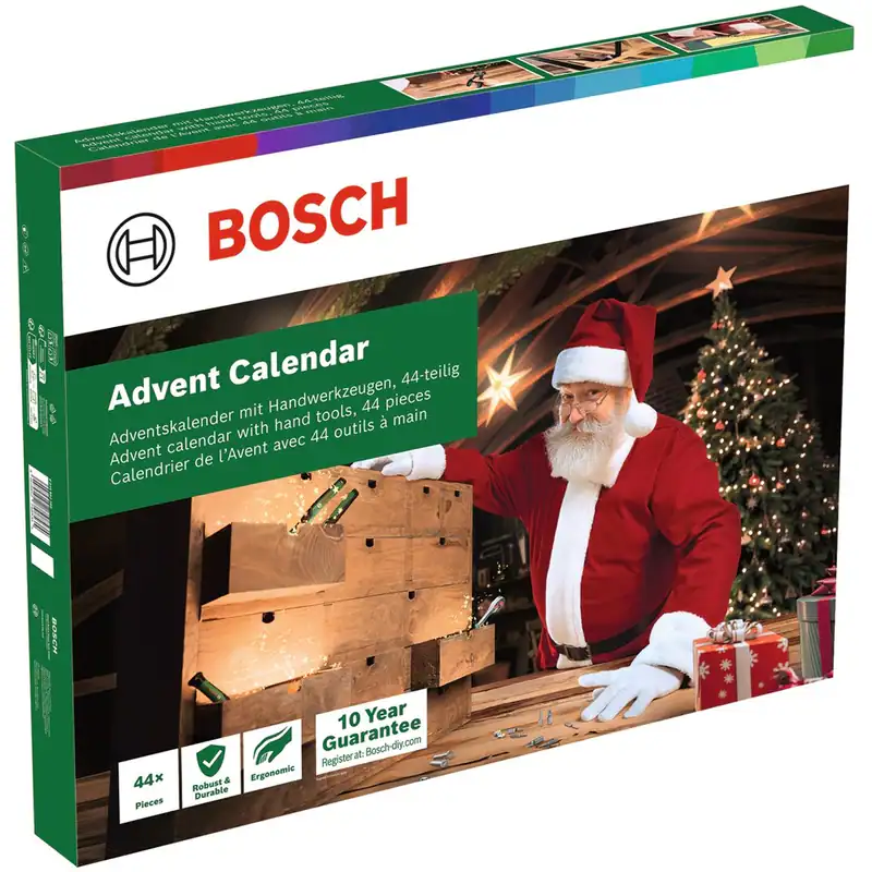 Bosch Adventskalender 2026 - 44-teiliges Werkzeugset für Heimwerker