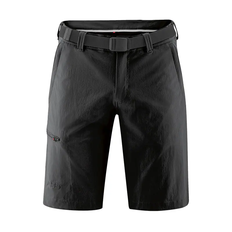 XXL Maier Sports leichte kurze Hose schwarz wind- wasserabweisend atmungsaktiv