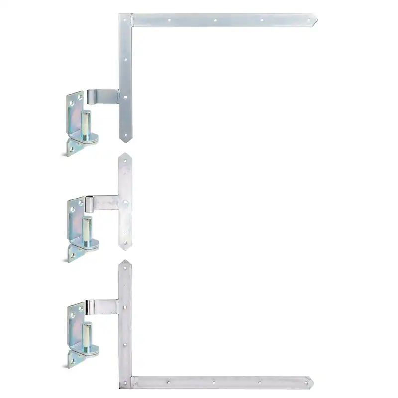 Tor-Winkelband-Set oben und unten Ø16 400x600 mm mit 300mm Mittelband mit Kloben