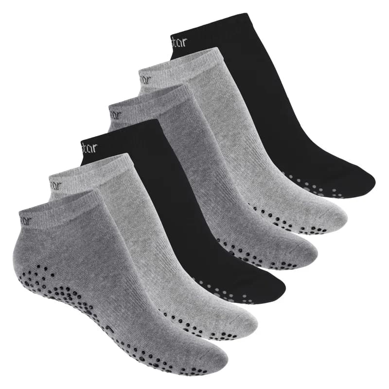 Pilates & Yoga Sneaker Socken (6 Paar) Kurze Sportsocken mit ABS