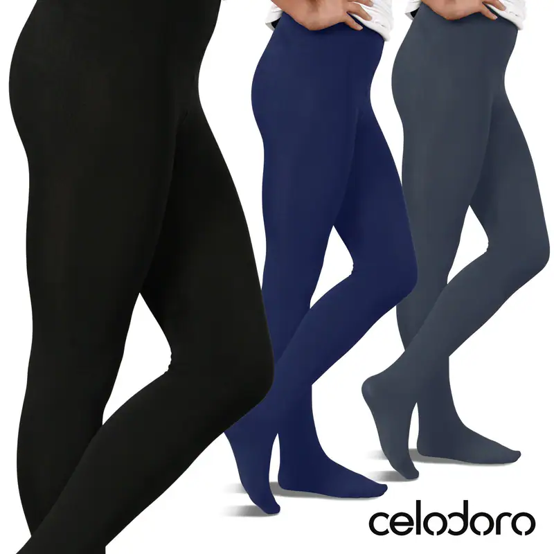 Warme Damen Thermostrumpfhose mit Innenfleece Thermo Strumpfhosen S M L XL
