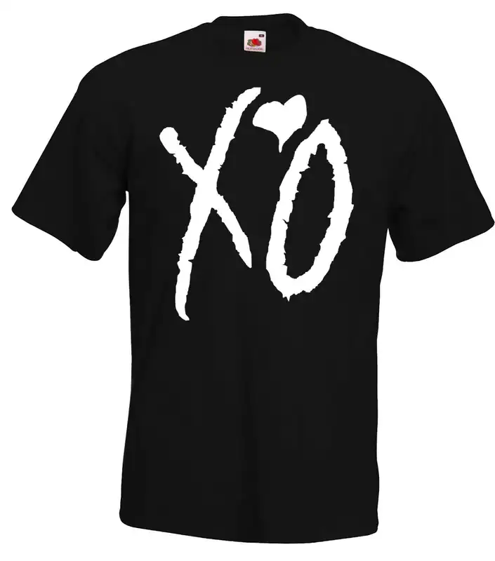 Youth Designz Herren T-Shirt XO The Weeknd Love Hugs Musik Logo Spruch Print Fun
