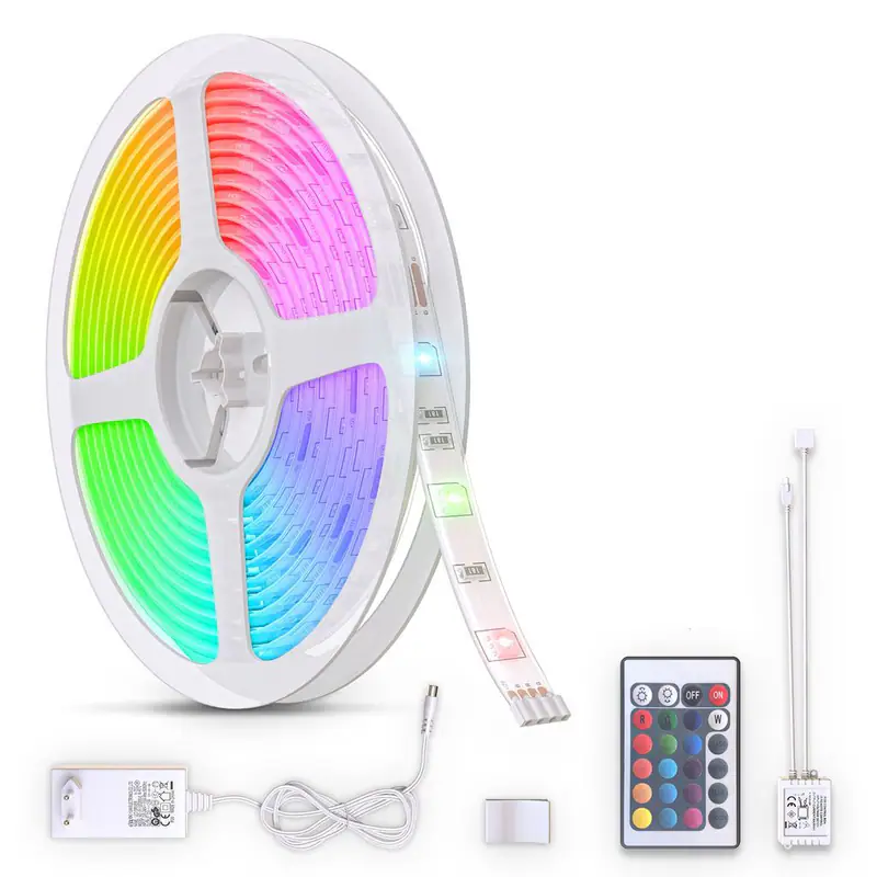 3m LED Band Stripe Silikonbeschichtung RGB Licht-Streifen SMD Leiste Farbwechsel