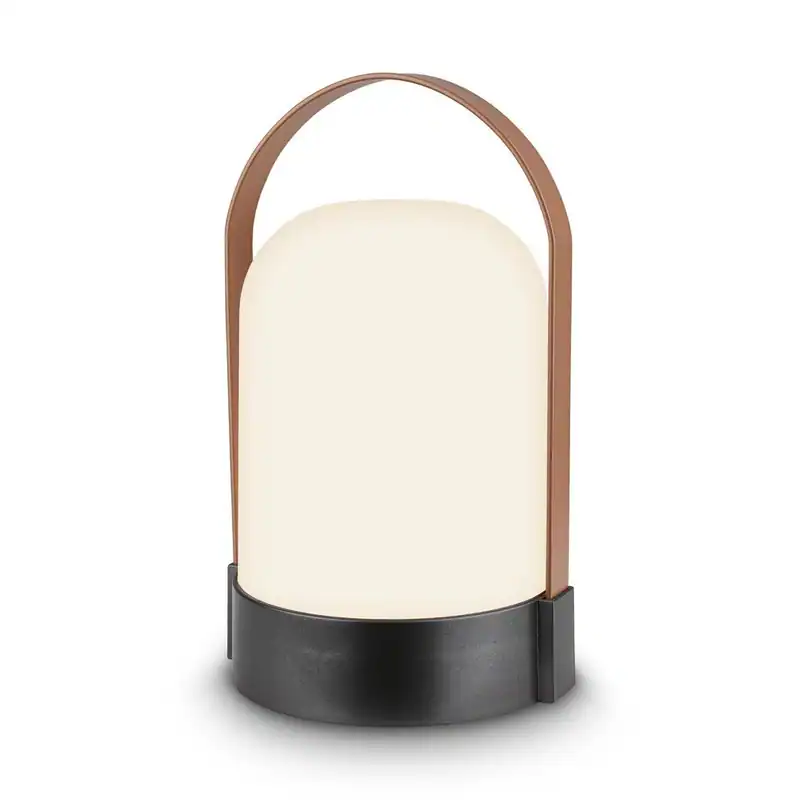 LED Campingleuchte Tischlampe Akku Kabellos Dimmbar IP44 Outdoor Anthrazit