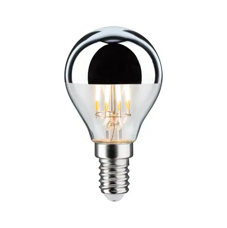 Paulmann LED Tropfen 4,8W = 38W, 400 lm, E14, Kopfspiegel Silber, Warmweiß 2700K