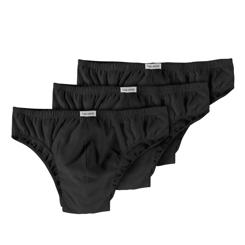 Ceceba 3er Pack Herren Slips schwarz Übergrößen 4 5 6 7 8 9 10 12 14 16 18 NEU