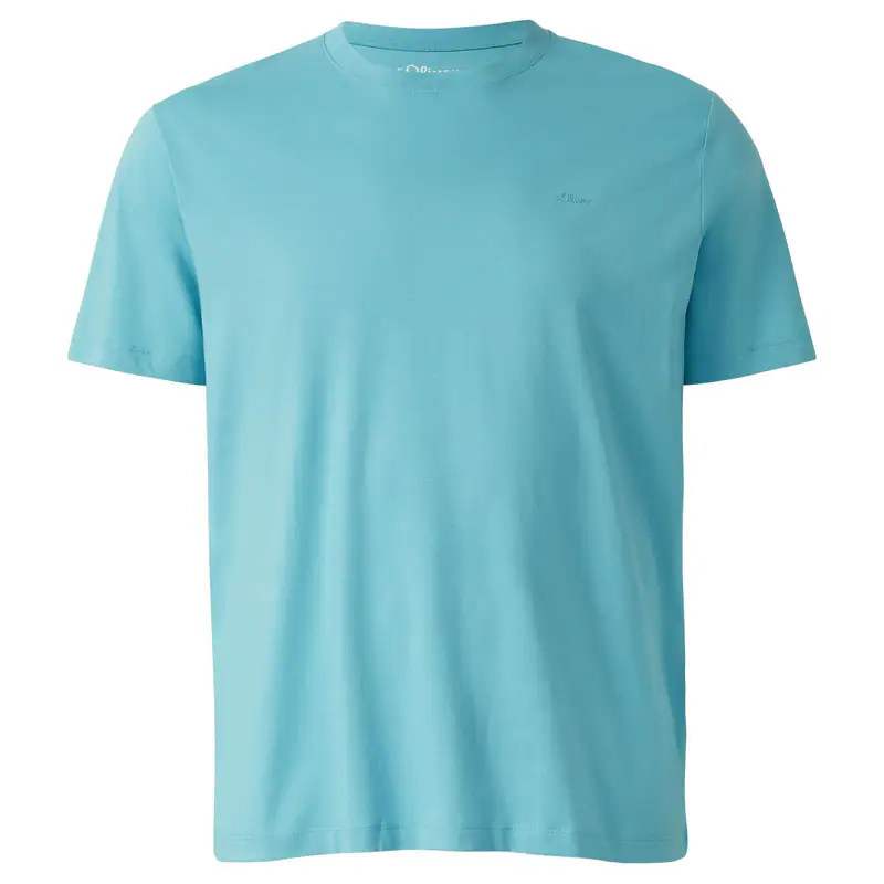 s.Oliver Übergrößen Basic-T-Shirt helltürkis
