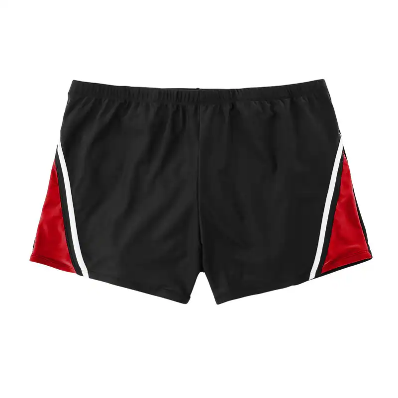 Abraxas Kasten-Badehose schwarz-rot Übergrößen 2XL 3XL 4XL 5XL 6XL 7XL 8XL NEU