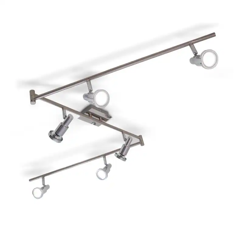 LED Deckenleuchte Deckenschiene 6-flammig Lampe modern Spot-Leuchte Spotlights