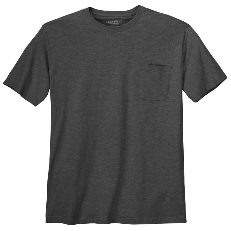 XXL T-Shirt Brusttasche anthrazit melange Redfield
