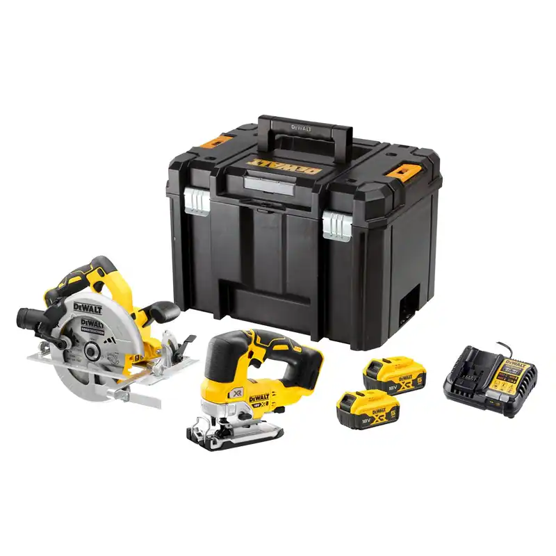 DeWalt Akku-Kombopack DCK2012P2T-QW - 2tlg. - 18V - 2x 5,0Ah Akku - TSTAK‑Box