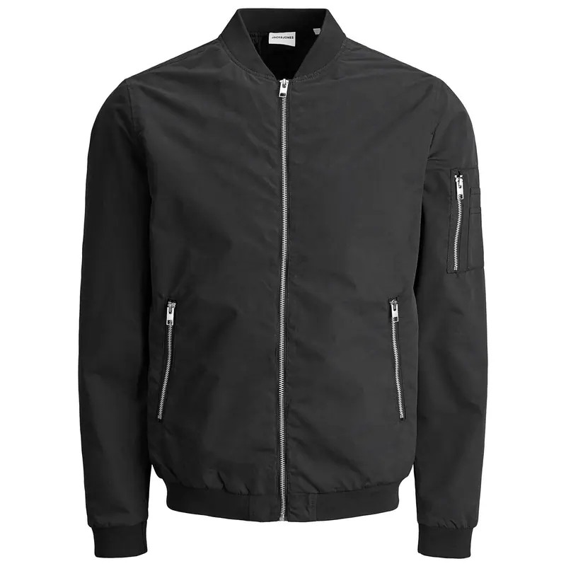 Jack & Jones leichte Bomberjacke schwarz große Größen bequem weich 3XL-8XL