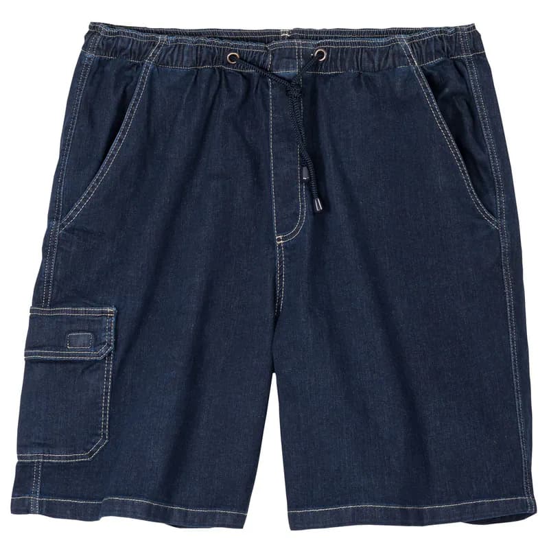 Jeans-Cargo-Bermuda dunkelblau große Größen 2XL-12XL sehr bequem klassisch NEU