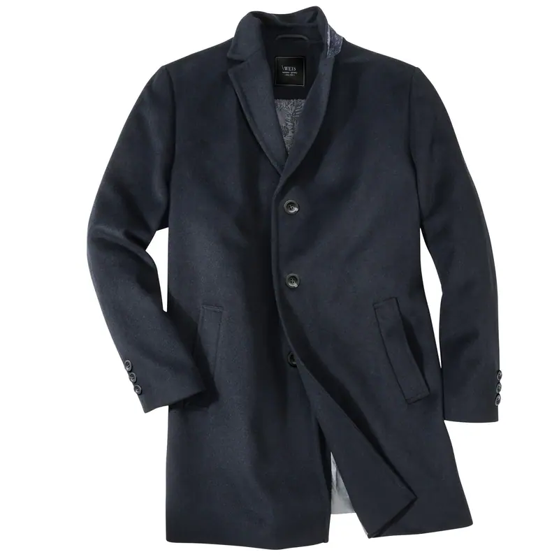 Gebr. Weis Wollmantel "Köln" navy Übergröße, hochwertig, schön warm, zeitlos