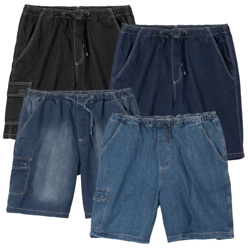 Abraxas Übergrößen Jeans-Bermuda 2XL 3XL 4XL 5XL 6XL 7XL 8XL 10XL 12XL