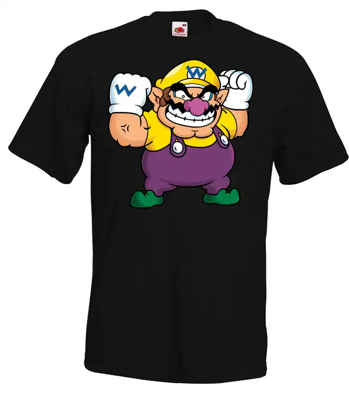 Youth Designz Wario Herren T-Shirt Logo Lustig Nerd Gaming Mario Luigi Yoshi Fun