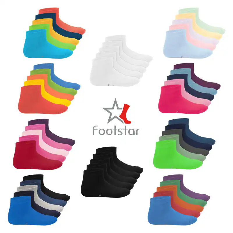 Footstar EVERYDAY! 10 Paar Kinder Quarter Socken Kurzsocken für Mädchen & Jungen