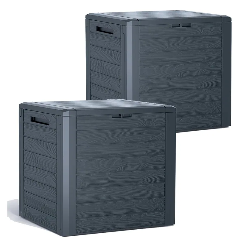 2x Prosperplast Auflagenbox Kissenbox 140L Kiste Gartentruhe Kunststoff B-Ware