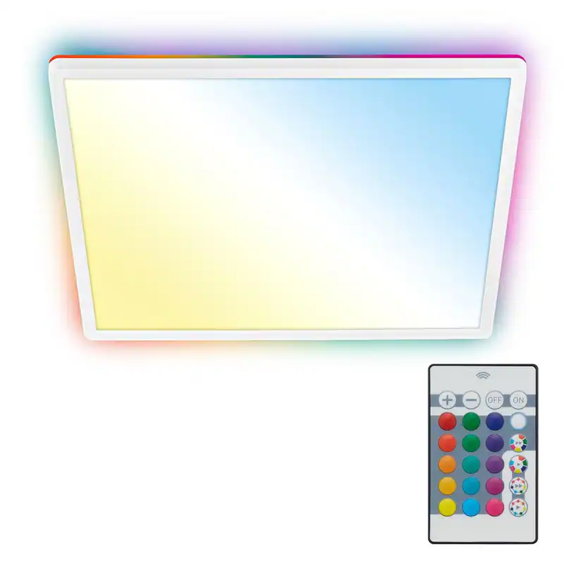 LED Deckenlampe Flach Panel Deckenleuchte 42cm Fernbedienung RGB CCT Weiß