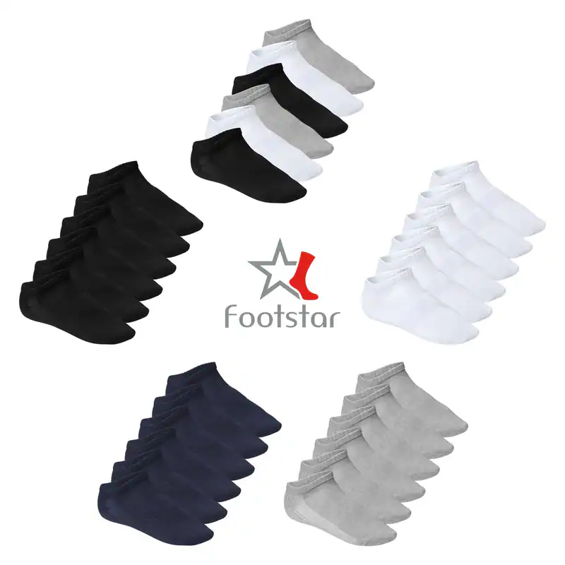 Footstar Damen & Herren Fitness Sneaker Socken (6 Paar)