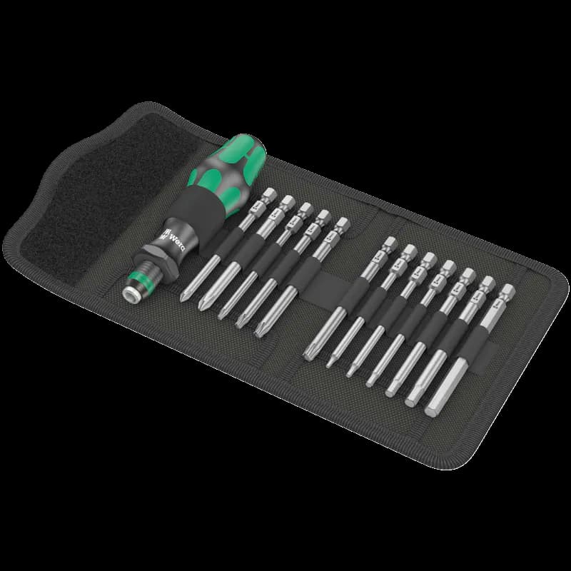 Wera Bicycle Set 2 Schraubendrehersatz Bitsortiment mit Wechselklinge 13-teilig