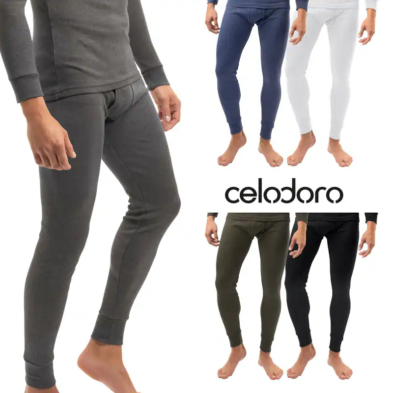 2er Pack Herren Ski-Thermo Unterhose - Lange Winter Unterhosen