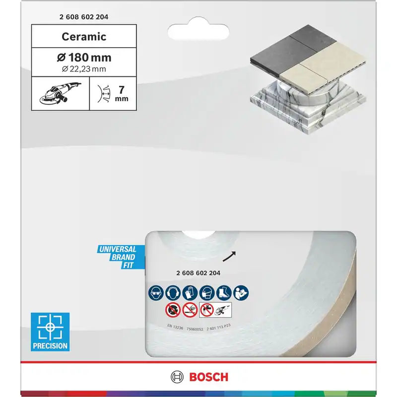 Bosch Diamant-Trennscheibe Standard for Ceramic für Keramikfliesen 180 x 22,23mm