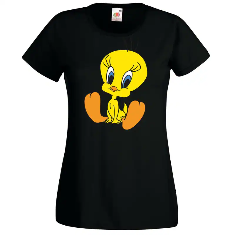Youth Designz Tweety Süß Damen T-Shirt Print Lonney Spruch Tunes Lustig Logo