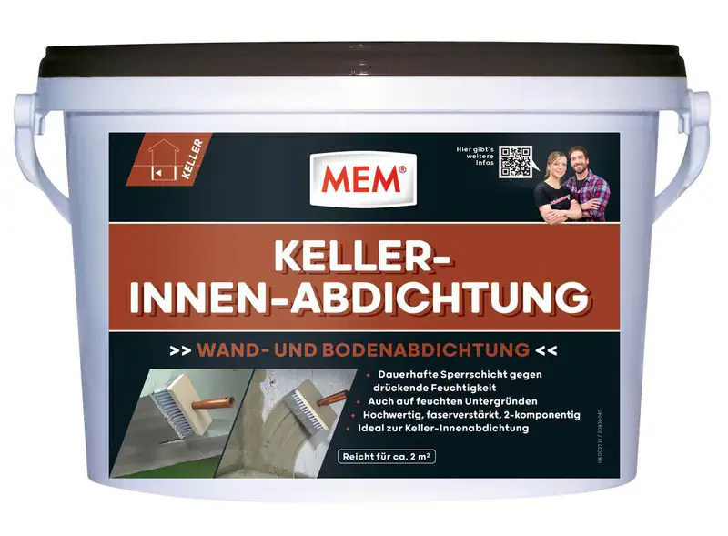 MEM Keller-Innen-Abdichtung 5 kg, Zweikomponentige Abdichtung auf Zementbasis