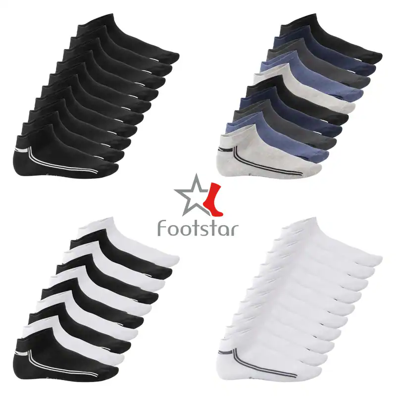 Footstar Damen & Herren Motiv Sneaker Socken (10 Paar) Baumwolle