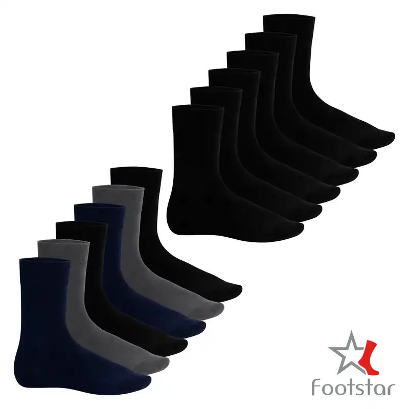 Herren Soft Viskose Socken (6 Paar) Klassische Socken weich atmungsaktiv