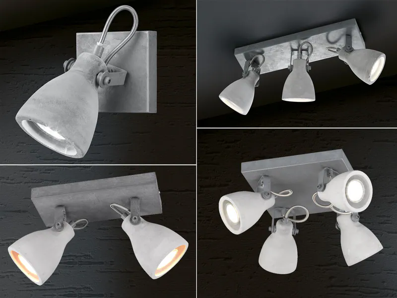 Außergewöhnliche Lampen aus Beton für den Flur die Küche Treppenhausleuchten