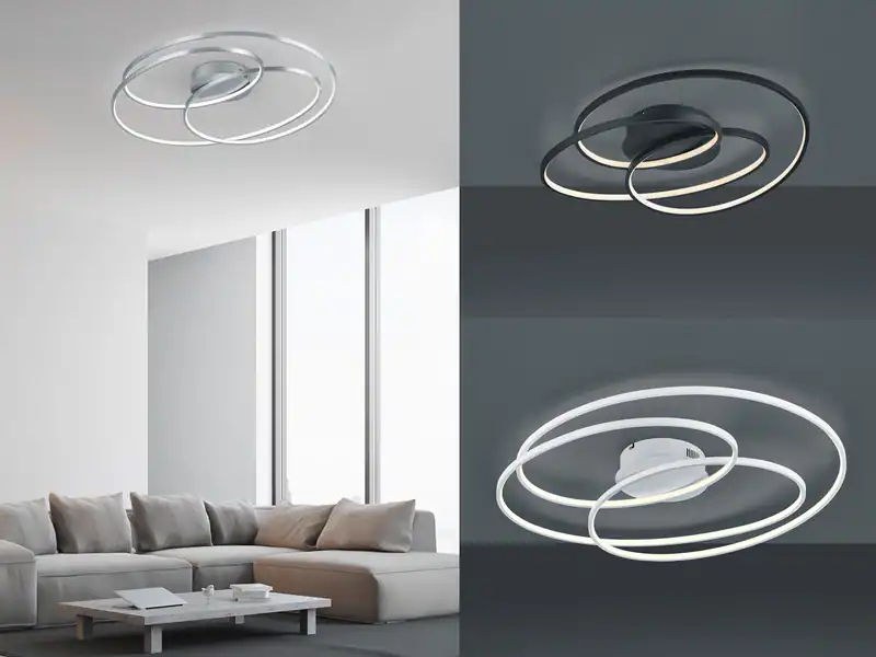 Ausgefallene LED Ringleuchten ovale deckenleuchten 60 und 80 cm Durchmesser groß