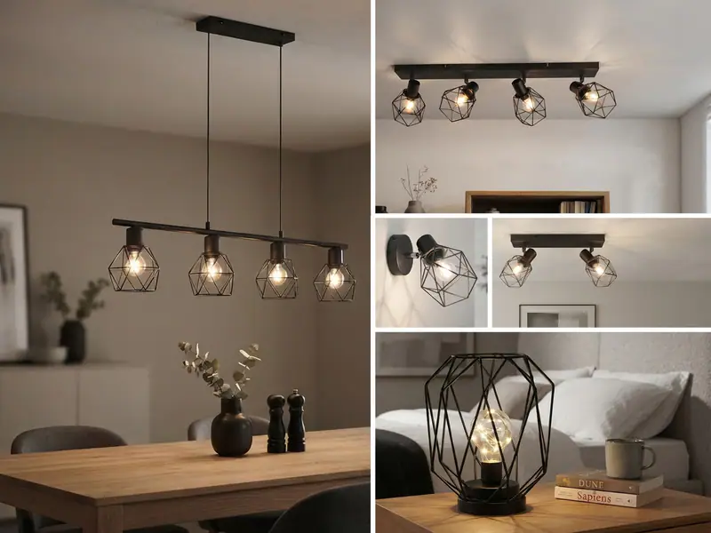 Industriedesign Lampen Esszimmerleuchten Flurbeleuchtung ohne Kabel mit Batterie