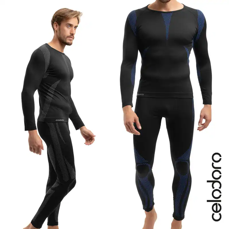 Herren Ski Funktions Thermo Unterwäsche Set - Hemd und Hose - S M L XL