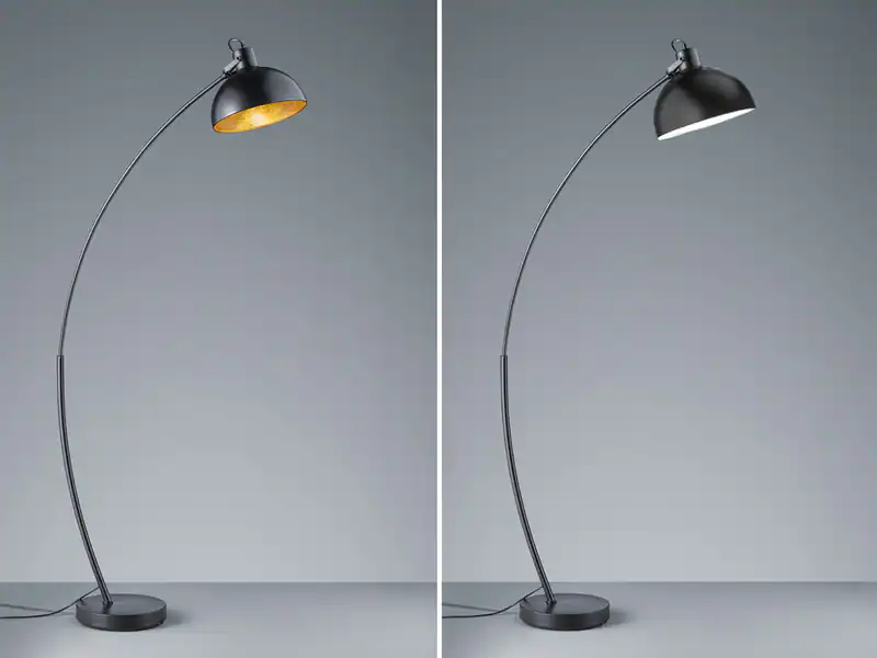 Coole Stehlampen EsstischLAMPEN Industrial Bogenlampen 75cm große Ausladung