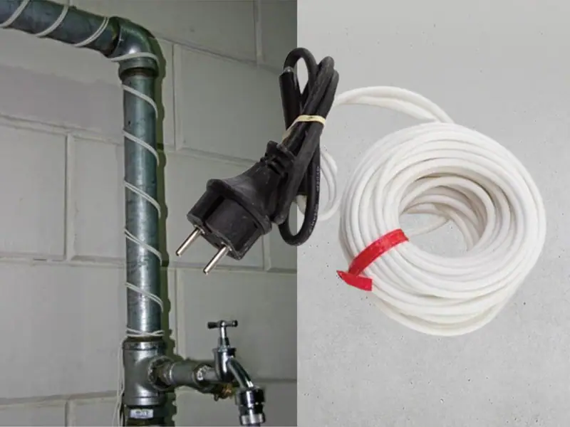 Rohrbegleitheizung 230V Heizkabel für Wasserleitung Gewächshaus Frostwächter