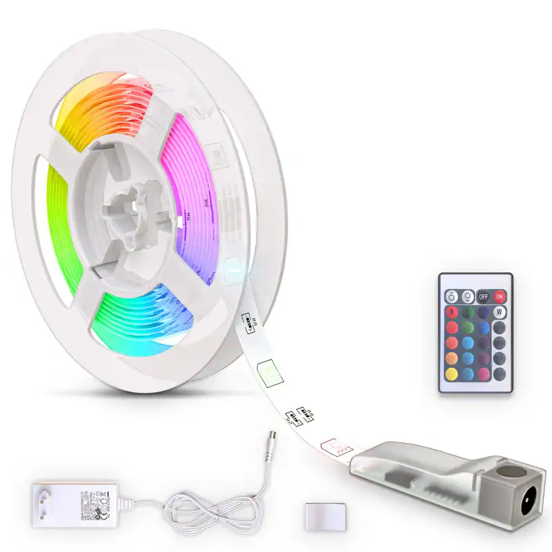 3m LED Band Stripe RGB Licht-Streifen SMD 5050 Leiste Farbwechsel selbstklebend