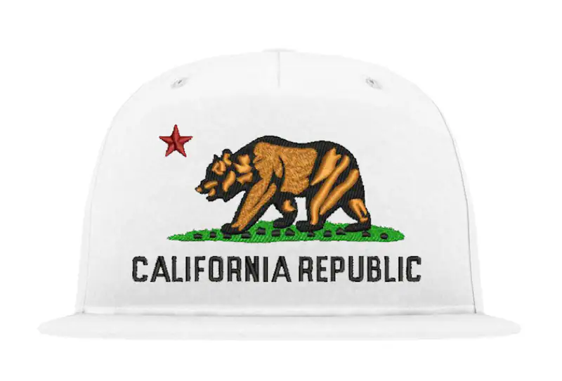 Youth Designz Unisex Cap California Republic Kappe Snapback Kalifornien Lustig
