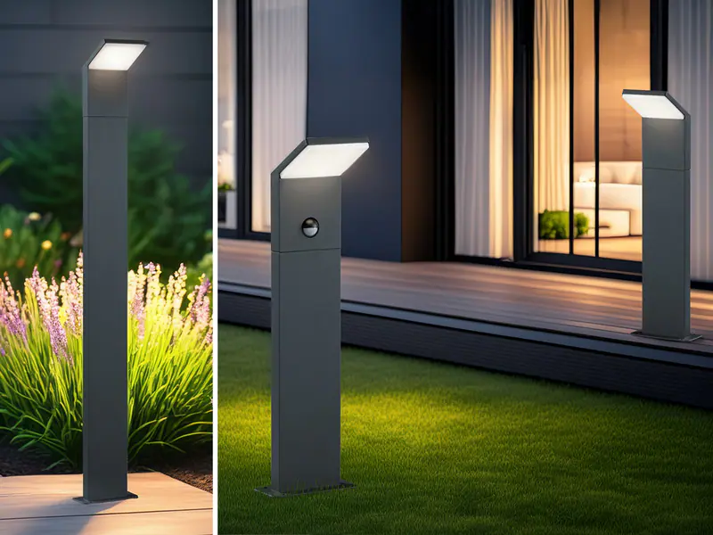 Moderne Stehleuchten für draußen mit Sensor - Außenleuchten Terrasse Hauseingang
