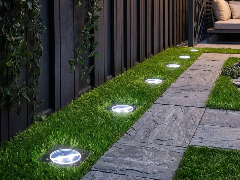 6er SET Ranex Solar LED Bodeneinbaustrahler Außen Edelstahl eckig Bodenleuchte