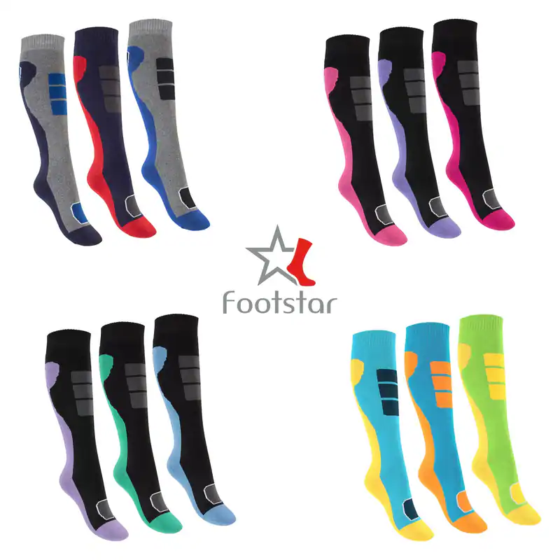 Footstar 6 Paar Kinder Thermosocken Outdoor Kniestrümpfe