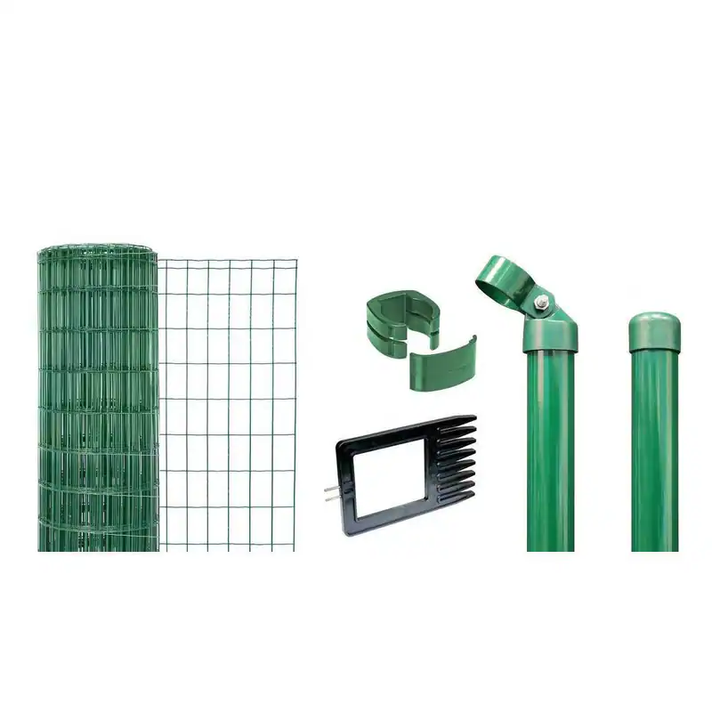 Alberts Zaun Set Fix-Clip Pro Komplettset Maschendraht Stahl Garten Mehrzweck