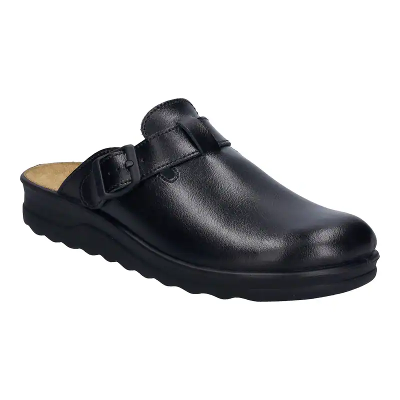 Josef Seibel XXL Leder Hausschuh Metz 265 schwarz