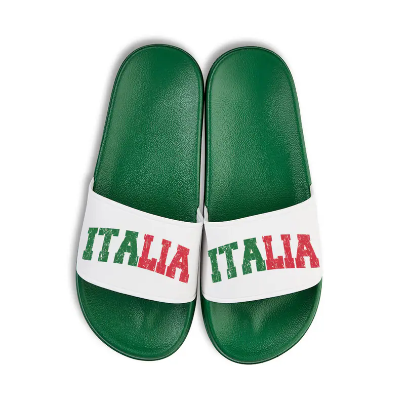 Youth Designz Italia1 Unisex Badelatschen Print Logo Fun EM WM Fußball Italien