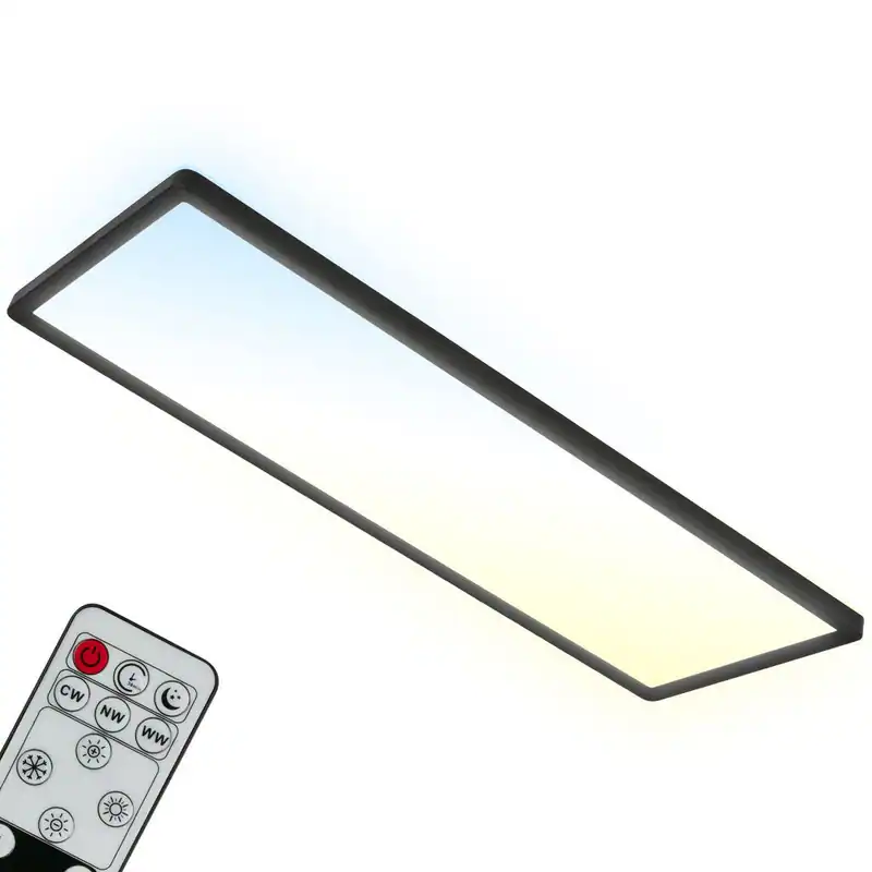 Deckenleuchte LED Panel 58cm 24W Fernbedienung CCT Dimmbar Backlight Schwarz